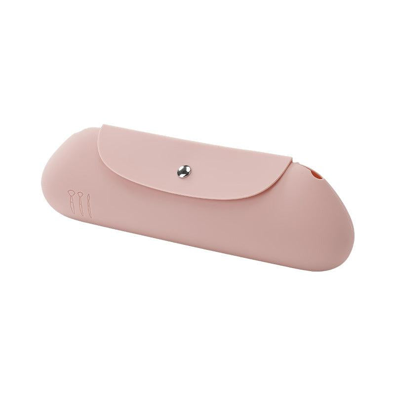 Travel Makeup Brush Holder Magnetic Anti-fall Out Silicone Organizer