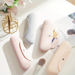 Travel Makeup Brush Holder Magnetic Anti-fall Out Silicone Organizer