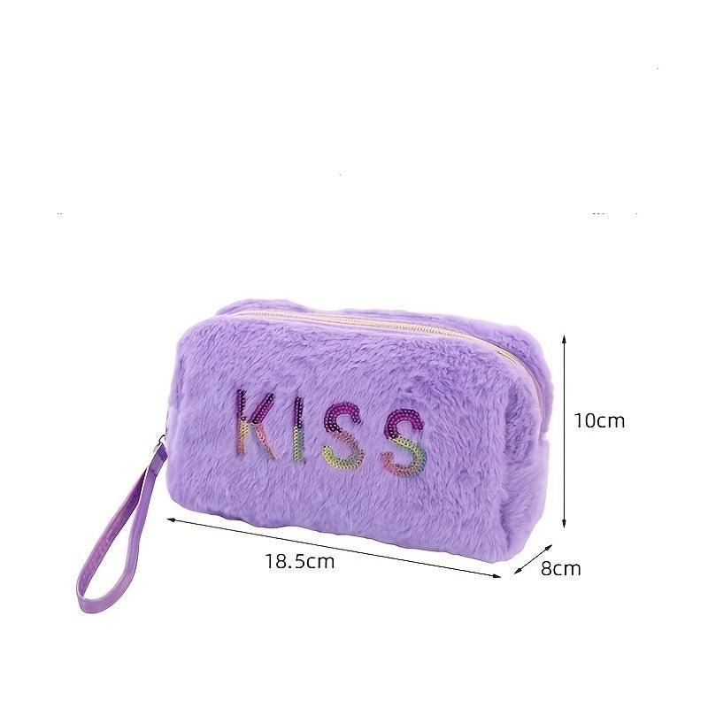 Preppy Makeup Bag Portable Travel Cosmetic Pouch