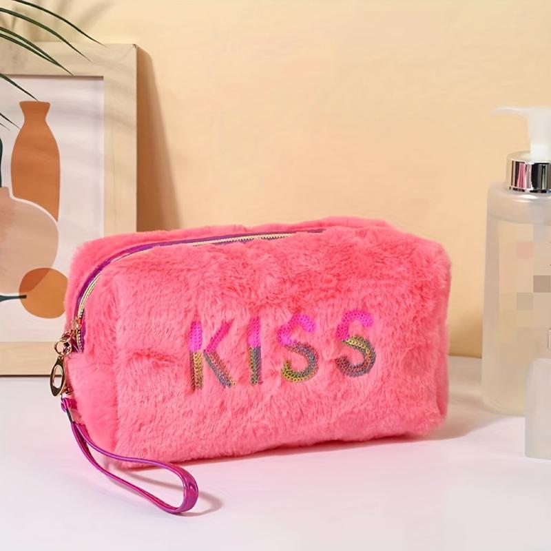 Preppy Makeup Bag Portable Travel Cosmetic Pouch