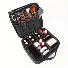 Professional Travel Makeup Train Case Large Capacity Cosmetic Organizer Bag