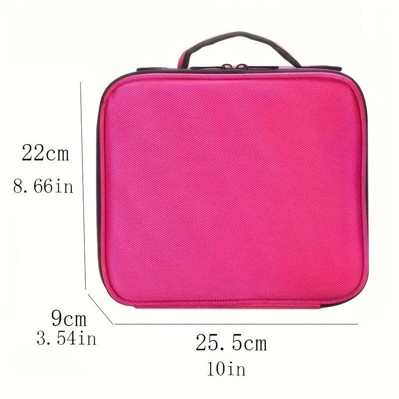 Professional Travel Makeup Train Case Large Capacity Cosmetic Organizer Bag