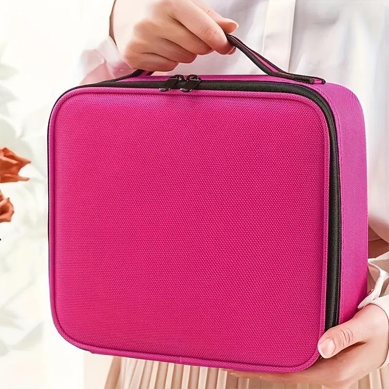 Professional Travel Makeup Train Case Large Capacity Cosmetic Organizer Bag