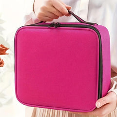 Professional Travel Makeup Train Case Large Capacity Cosmetic Organizer Bag