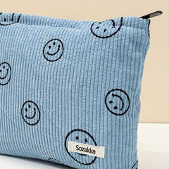 Roomy Makeup Pouch Bag for Women Teens Girls Zipper Closure Travel Organizer