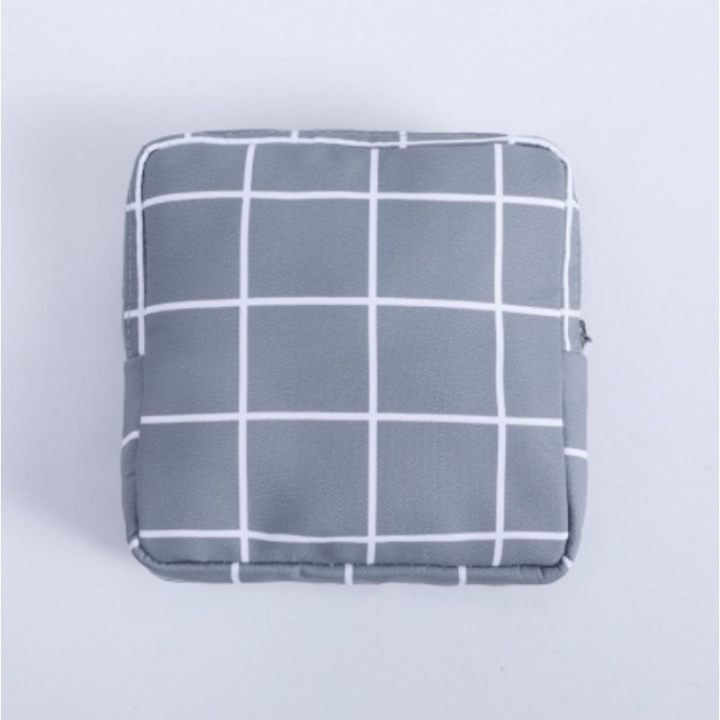 Travel Cosmetic Bag for Women - Organize Makeup Lipstick Sanitary Napkins
