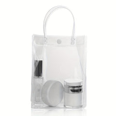 Clear Makeup Bag With Handle Transparent Toiletry Bag Gift Wrap Tote Bag