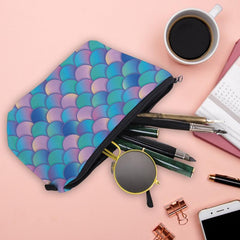 Double Sided Mermaid Makeup Bag Waterproof Travel Cosmetic Zipper Pouch