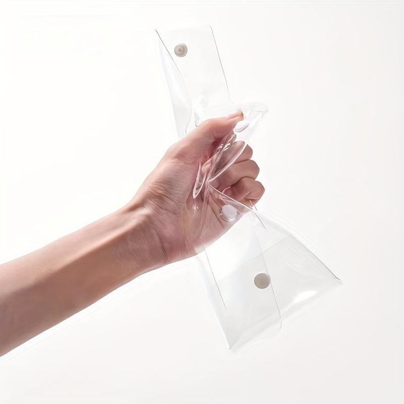 Snap Button Makeup Brush Holder Waterproof Organizer Pouch