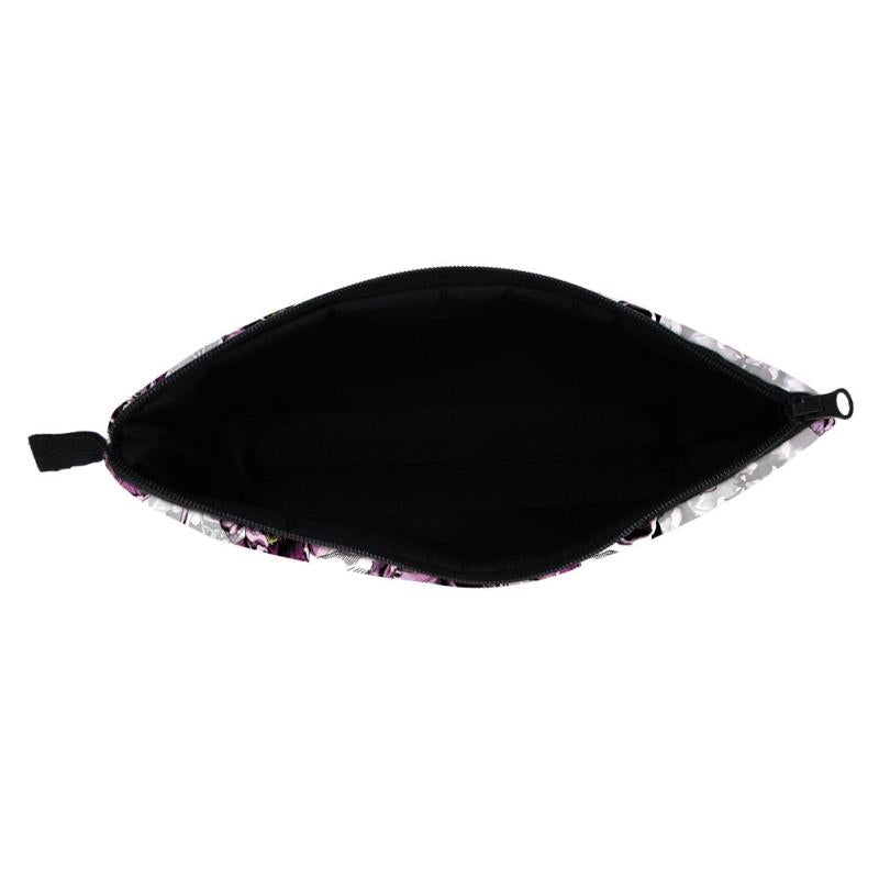 Purple Floral Gothic Makeup Bag and Skull Mini Bag