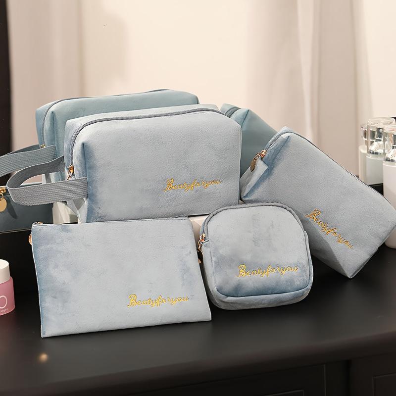 Makeup Bag Zipper Pouch Travel Cosmetic Organizer Roomy Travel Bag For Women