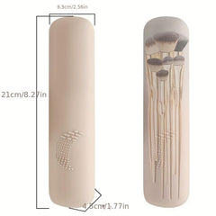 Travel Makeup Brush Holder Portable Silicone Makeup Brush Case