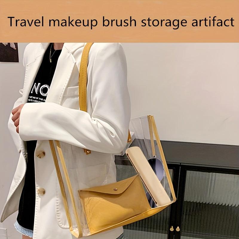 Travel Makeup Brush Holder Portable Silicone Makeup Brush Case