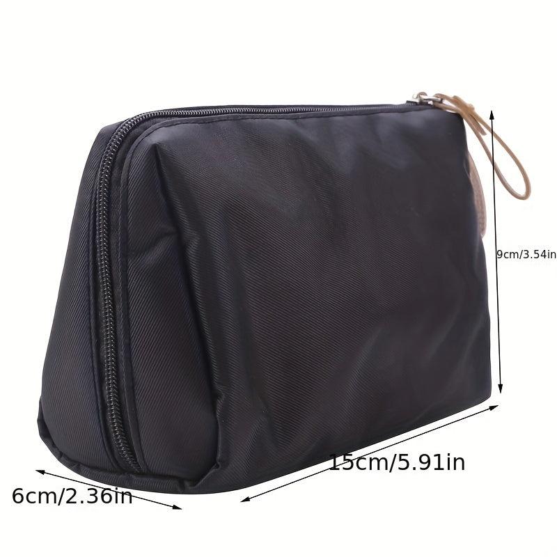 Small Makeup Bag Zipper Purse Nylon Cosmetic Bag Waterproof Toiletry Bag
