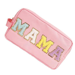 Preppy Makeup Bag With Strap Nylon Waterproof Travel Toiletry Bag For Women Girl