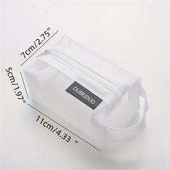 Mesh Pouch Makeup Bag Zipper Cosmetic Organizer Travel Daily Small Items