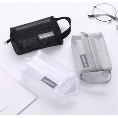 Mesh Pouch Makeup Bag Zipper Cosmetic Organizer Travel Daily Small Items