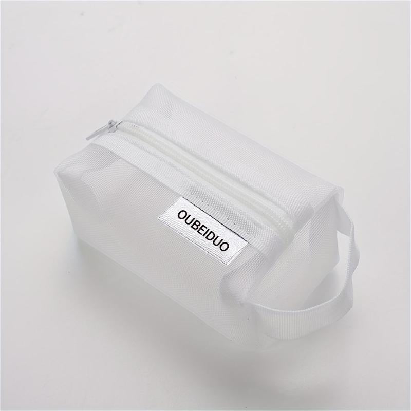 Mesh Pouch Makeup Bag Zipper Cosmetic Organizer Travel Daily Small Items