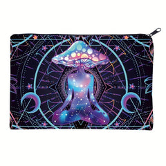 Mushroom Cosmetic Bag Travel Portable Small Makeup Pouch Toiletry Organizer