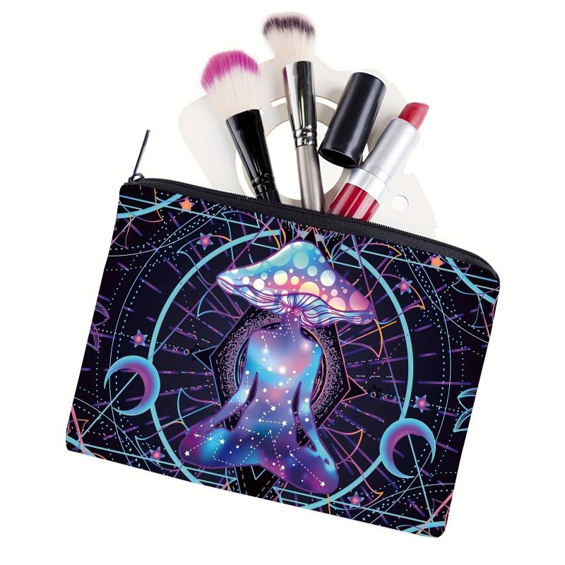 Mushroom Cosmetic Bag Travel Portable Small Makeup Pouch Toiletry Organizer