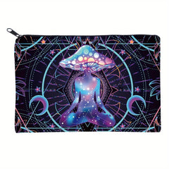 Mushroom Cosmetic Bag Travel Portable Small Makeup Pouch Toiletry Organizer