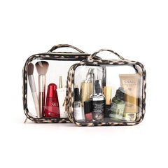 Leopard Print Toiletry Bag Travel Organizer Water-Resistant Makeup Cosmetic Bag