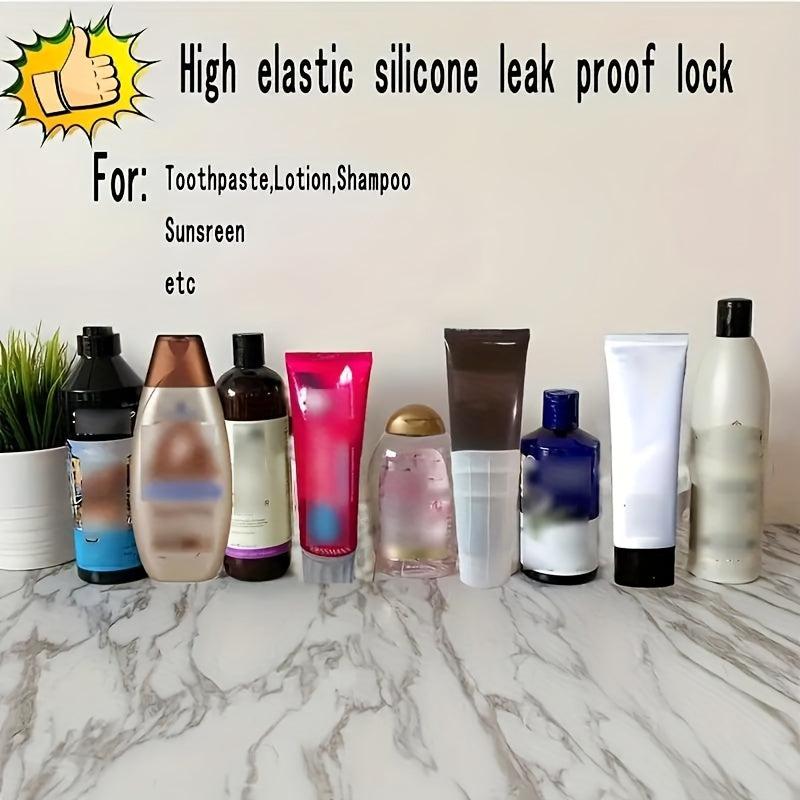 8pcs Silicone Travel Bottle Covers Stretching Sleeves Travel Accessories