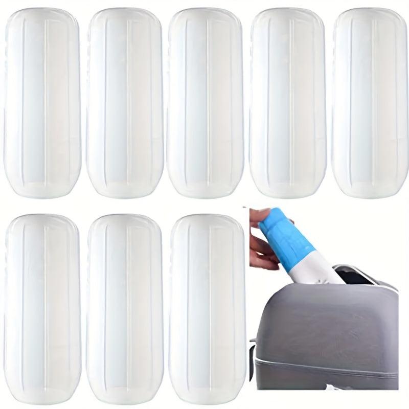 8pcs Silicone Travel Bottle Covers Stretching Sleeves Travel Accessories