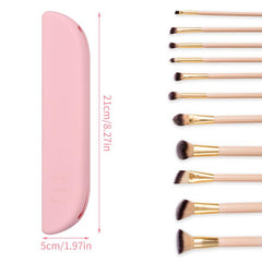 Travel Makeup Brush Holder Silicone Cosmetic Brush Bag
