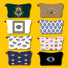 Devil's Eye Makeup Bag for Women Travel Cosmetic Purse Small Pouch