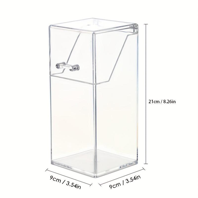 Acrylic Makeup Brush Holder with Lid Organizer Display Case