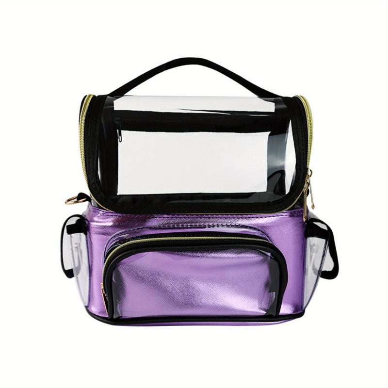 Makeup Case with Adjustable Divider & Handle