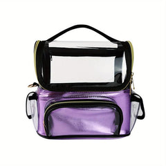 Makeup Case with Adjustable Divider & Handle