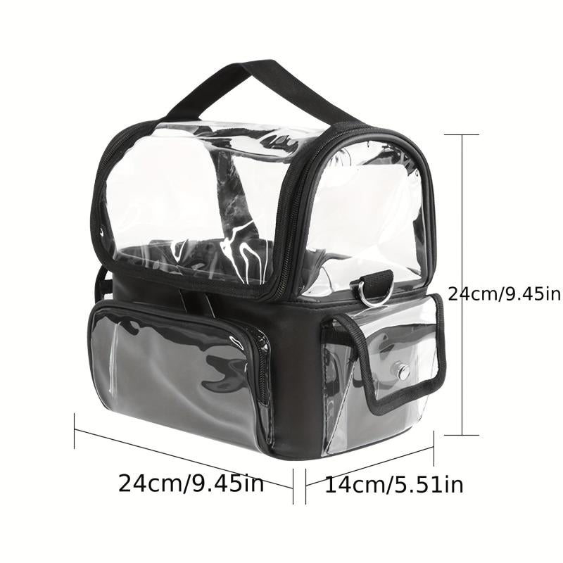Makeup Case with Adjustable Divider & Handle
