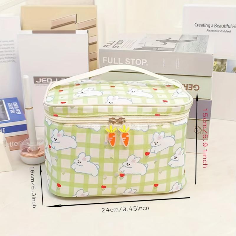 Cartoon Rabbit Pattern Cosmetic Bag Large Capacity Waterproof Makeup Case