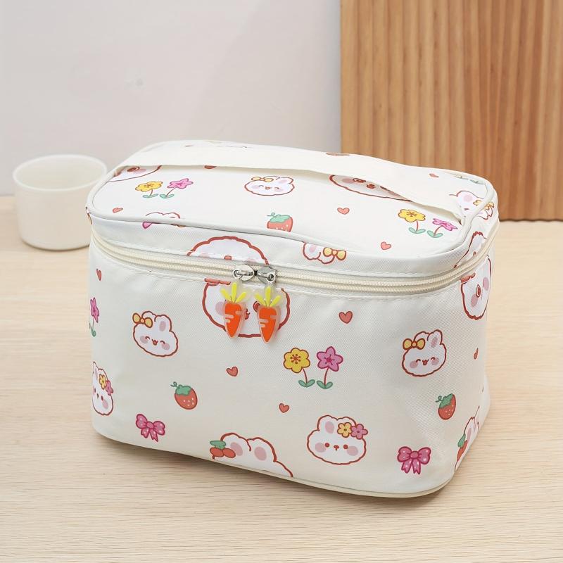Cartoon Rabbit Pattern Cosmetic Bag Large Capacity Waterproof Makeup Case