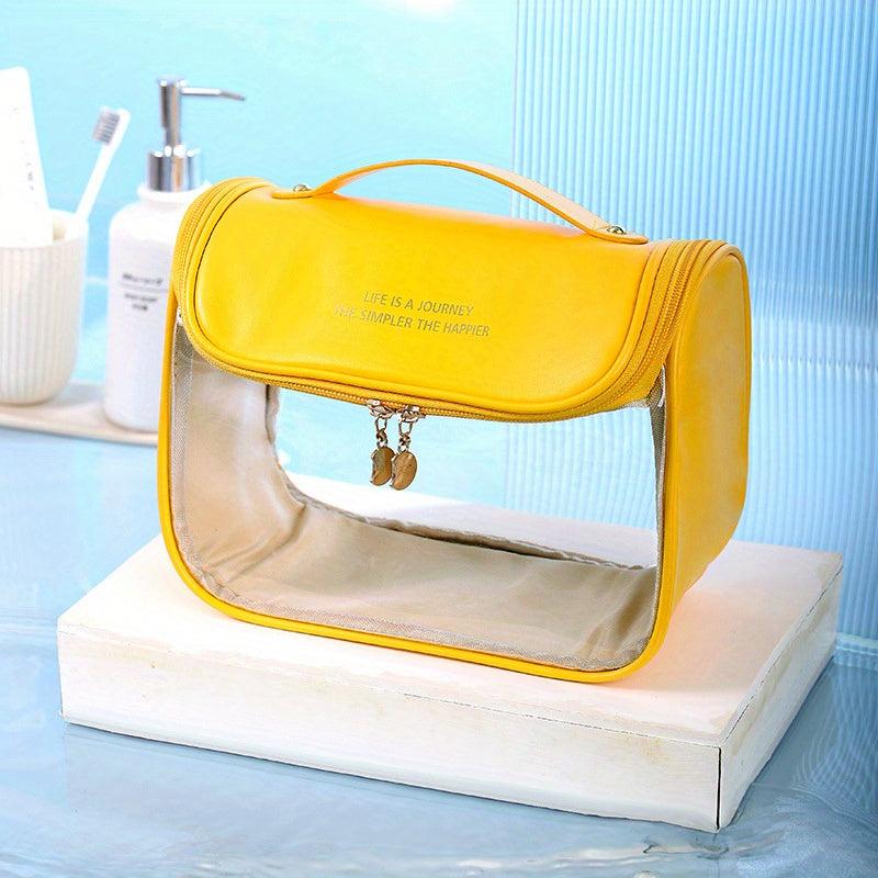 Women's Candy Toiletry Bag - Clear Makeup Travel Bag with Handle