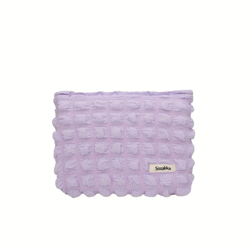 Pleated Candy Cosmetic Bag Y2K Accessories Make Up Bag