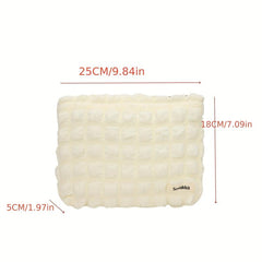 Pleated Candy Cosmetic Bag Y2K Accessories Make Up Bag