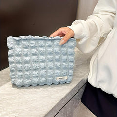Pleated Candy Cosmetic Bag Y2K Accessories Make Up Bag