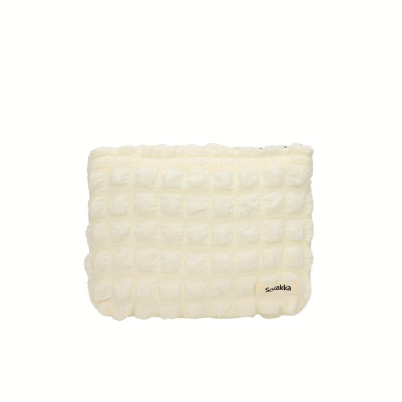 Pleated Candy Cosmetic Bag Y2K Accessories Make Up Bag