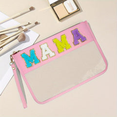 Clear Makeup Bag Waterproof Cosmetic Pouch Purse Nylon Travel Bag