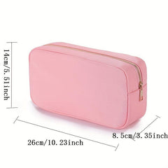 Nylon Cosmetic Bag Waterproof Zipper Makeup Pouch Travel Bag For Purse