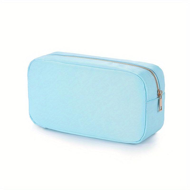 Nylon Cosmetic Bag Waterproof Zipper Makeup Pouch Travel Bag For Purse