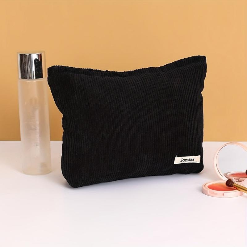 Canvas Makeup Bag Large Capacity Travel Toiletry Organizer