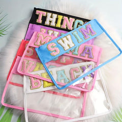 Waterproof PVC Zipper Toiletry Bag Transparent Makeup Organizer