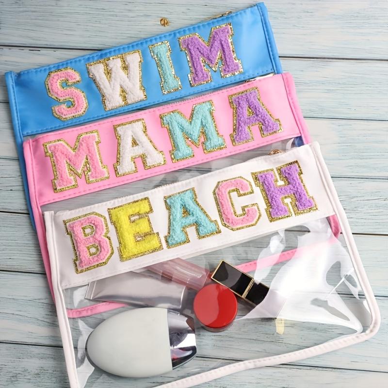 Waterproof PVC Zipper Toiletry Bag Transparent Makeup Organizer
