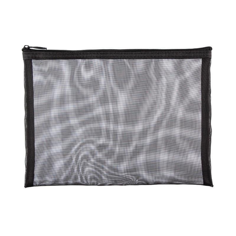Transparent Mesh Cosmetic Storage Bag Set - Three Piece