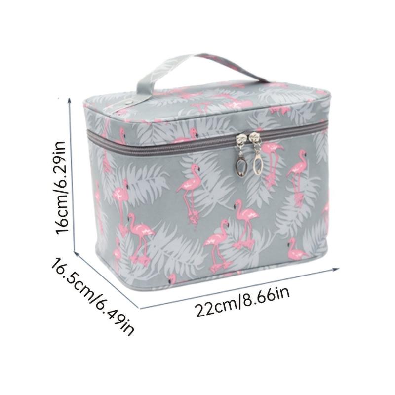 Waterproof Cosmetic Bag Large Capacity Makeup Organizer with Storage Box