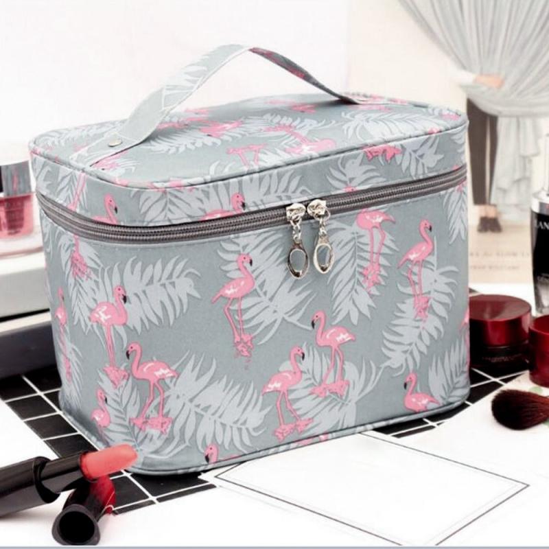 Waterproof Cosmetic Bag Large Capacity Makeup Organizer with Storage Box